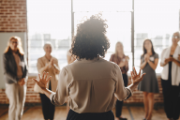 Des femmes réunies en cercle.